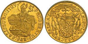 1 Ducat Österreich Gold Leopold Anton Freiherr von Firmian (1679 - 1744)