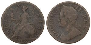 Great Britain - 1/2 Penny 1752 - George II
