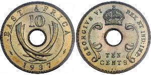 10 Cent East Africa Bronze George V of the United Kingdom (1865-1936)