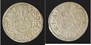 BAVARIA (German State) 2 Kreuzer 1624 - Silver - Maximilian I. - 2201