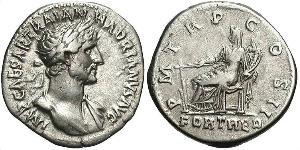 1 Denarius Roman Empire (27BC-395) Silver Hadrian  (76 - 138) 