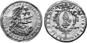 2 Дукат Аугсбург (1276 - 1803) Золото Ferdinand III, Holy Roman Emperor (1608-1657)