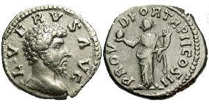 1 Denarius Roman Empire (27BC-395) Silver Lucius Verus (130-169)