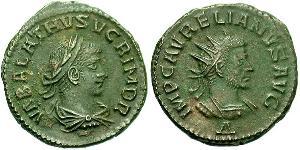 1 Antoniniano Imperio romano (27BC-395) Bronce Aureliano (215-275)