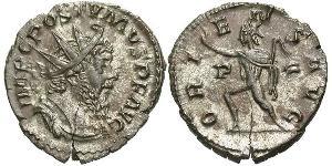 1 Antoniniano Imperio Galo (260-274) Plata Postumo (260-268)
