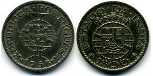 1 Escudo Portuguese India (1510-1961) Copper/Zinc 