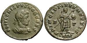1 Follis /  AE3 Römische Kaiserzeit (27BC-395) Bronze Crispus (305 - 326)