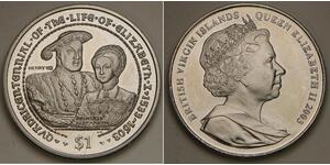 BRITISH VIRGIN ISLANDS 1 Dollar 2003 - Henry VIII. & Princess Elizabeth - 2576 *