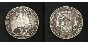  
 
    1774, Mansfeld-Bronstedt, Henry I. Silver 