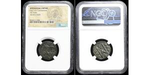 BYZANTINE. Leo V with Constantine. 813-820.  Follis, NGC Certified