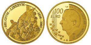 100 Euro Belgio Oro Albert II dei Belgi
