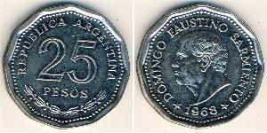 25 Peso Argentinien (1861 - ) Nickel/Stahl 