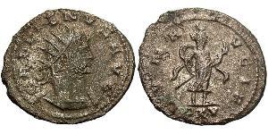 1 Antoniniano Imperio romano (27BC-395) Cobre/Plata Galieno (218-268)