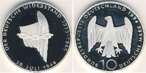 10 Mark Alemania Plata 