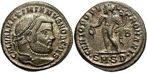 1 Follis Empire romain (27BC-395) Bronze Maximien Galère (260-311)