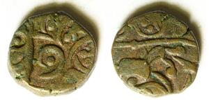 INDIA (Kashmir) AE Jital ND - Copper - Avatara Chandra (after 1250) - 104