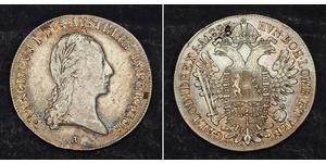  
 
   1823, Austria, Emperor Francis I.  Nice Silver ½ Thaler Coin. Vienna mint!   Mint year: 1823 Reference:  KM-2153. Mint Place: Vienna (A)   Denomination: ½ Thaler  Condition: Scratches in o ...