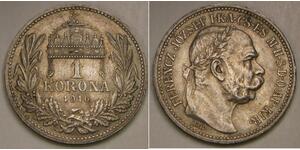 HUNGARY 1 Korona 1916 - Silver 0.835 - Franz Joseph I. - aUNC - 651 *