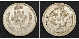  
 1937, Afghanistan, Mohammed Zahir Shah. Silver ½ Afghani (50 Pul) Coin. AU++  Mint Place: Kabul Condition: A nice lustre AU++ Mint Date: 1937 AD (SH 1316) Denomination: ½ Afghani (50 Pul) Refe ...