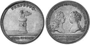 1 Талер Ансбах (1398–1792) Срібло Charles William Frederick, Margrave of Brandenburg-Ansbach (1712 – 1757)