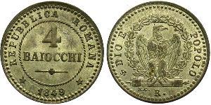 4 Байокко Ватікан (1926-) Срібло 