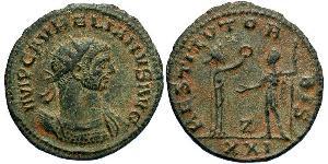 1 Antoniniano Imperio romano (27BC-395) Bronce Aureliano (215-275)