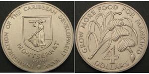 MONTSERRAT 4 Dollars 1970 - FAO - UNC - 3249 