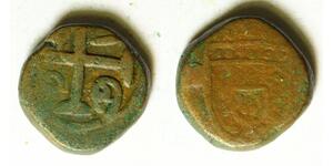 INDIA (Diu) 1 Bazaruco 1678 - Copper - 419