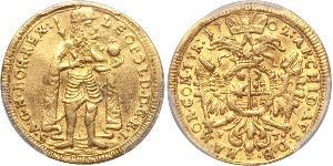 1 Ducat Principality of Transylvania (1571-1711) Oro Leopoldo I de Habsburgo(1640-1705)