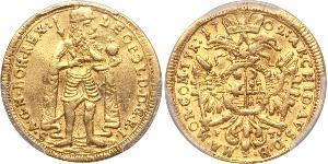 1 Ducat 外西凡尼亞公國 (鄂圖曼帝國) (1570 - 1711) 金 利奥波德一世 (神圣罗马帝国)(1640-1705)