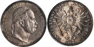 1 Талер Пруссия (королевство) (1701-1918) Серебро Wilhelm I, German Emperor (1797-1888)