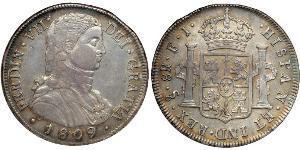 8 Real  銀 费尔南多七世 (1784 - 1833)