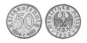 50 Reichpfennig Deutsches Reich (1933-1945) Aluminium 