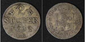 JULICH BERG (German State) 2 Stuber 1792 - Billon - Karl Theodor - 576