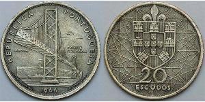 20 Escudo Estado Novo (Portugal) (1933 - 1974) Silber 