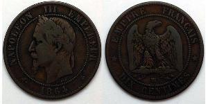 10 Centime Secondo Impero francese (1852-1870)  Napoleone III (1808-1873)