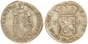 Netherlands / West-Friesland - 1 Gulden 1793 - Nice Quality