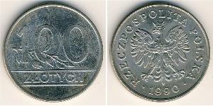 100 Zloty República Popular de Polonia (1952-1990) Níquel/Cobre 