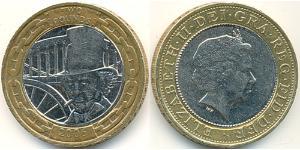 2 Pound United Kingdom (1922-)  Elizabeth II (1926-2022)