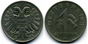 1 Shilling Federal State of Austria (1934-1938) Copper/Nickel 