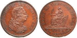 6 Shilling Irlande (1922 - ) Cuivre George III (1738-1820)