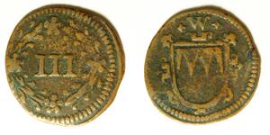 WURZBURG 3 Heller ND(1622-1623) - Billon - Johann Gottfried - 961