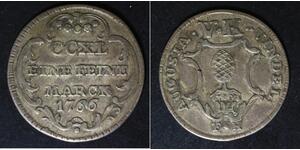 AUGSBURG (German City) 5 Kreuzer 1766 FH - Billon - VF - 1044