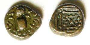 INDIA (Chalukya Gujarat) 1 Drachm ND - Copper - 119