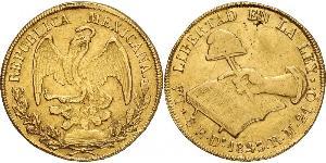 8 Escudo Estados Unidos Mexicanos (1846 - 1863) Oro 