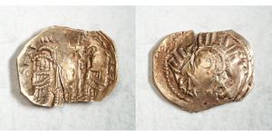 
							1295, Byzantine Empire, Andronicus II w. Michael IX. Gold Hyperpyron Coin. 2.88gm!
Mint Period: 1295-1320
  Emperor: John II Comnenus 
  Mint Place: Thessalonica (Greece!) 
  Reference: F ...