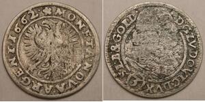SILESIA LIEGNITZ BRIEG 3 Kreuzer 1662 - Silver - Ludwig IV. - VF+ - 1166 *