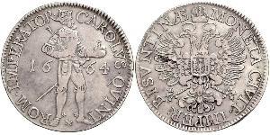 1 Thaler Reino de Francia (843-1791) Plata Carlos V, Emperador del Sacro Imperio Romano (1500-1558)