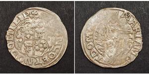  
  
 1605, German States, Lippe (Principality), Simon VI. Silver Mariengroschen (1/24 Thaler) Coin.  
  
 Mint Year: 1605?  Denomination: Mariengroschen (1/24 Thaler9  References: Schwede 24, We ...