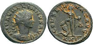 1 Антониниан Римская империя (27BC-395) Бронза Аврелиан (215-275)